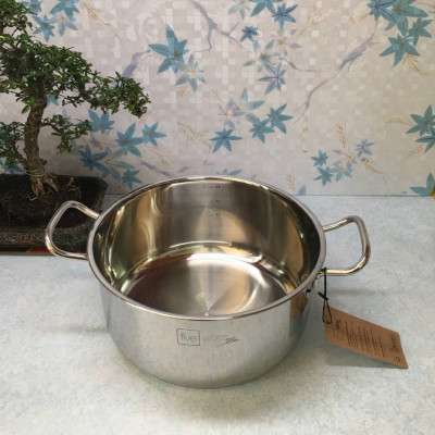 Nồi inox 304 5 đáy nắp kính Fivestar 20cm - Hàng chính hãng