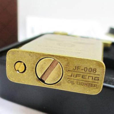 Vỏ Hột Quẹt Bật Lửa Jifeng JF-006 Khắc họa tiết hoa văn đẹp độc lạ - Dùng Xăng Đá Cao Cấp