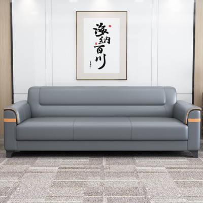 Bộ sofa băng văn phòng bọc da phối màu cao cấp Juno Sofa kèm ghế đơn HVPCT-13
