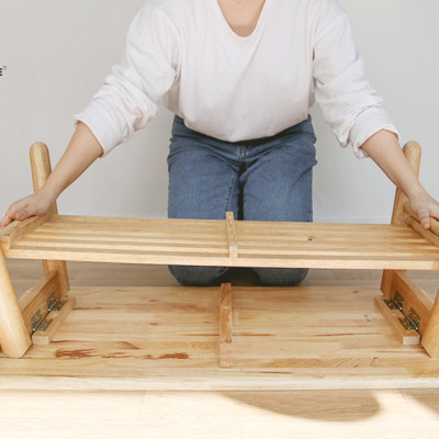 BÀN TRÀ / SOFA CHÂN GẬP TIỆN LỢI 90 - TABLE A 90 NATURAL