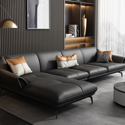 Sofa da góc L Vintage Juno Sofa HDCT-15