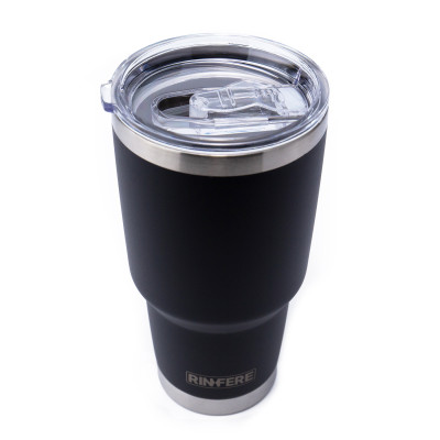 Ly Giữ Nhiệt Nắp Trượt Chống Tràn Rinfere - Khắc Tên, Tặng Kèm Ống Hút Không Gỉ, Dụng Cụ Vệ Sinh Ông Hút (900ml)