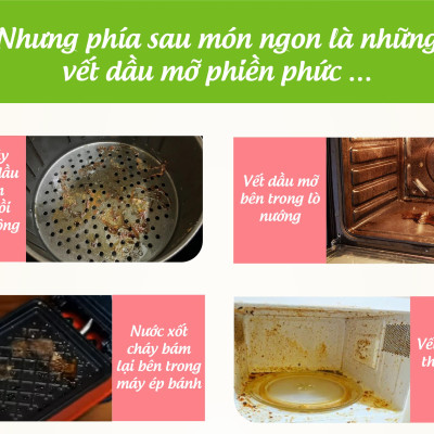 Bọt vệ sinh lò chiên không dầu, lò nướng, lò vi sóng Mao Bao 425g