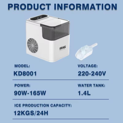 BẢO HÀNH 12 THÁNG - Máy làm đá viên siêu tốc, chỉ trong 6 phút. Thương hiệu Nga cao cấp DSP - KD8001
