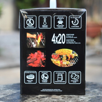 Than gáo dừa không khói chính hãng R2D hộp 4 KG than nướng BBQ an toàn cho sức khoẻ gia đình bạn