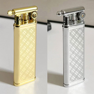 Vỏ Hột Quẹt Bật Lửa Xăng Đá HB101 Họa Tiết Kẻ Caro Độc Đáo Nhỏ Gọn Tiện Lợi - Nhiều Màu