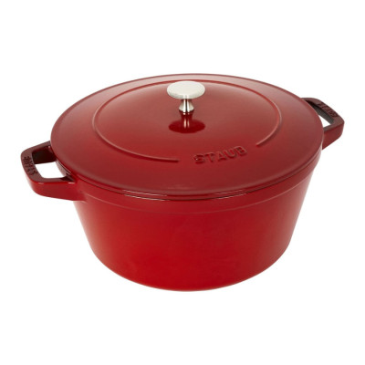Bộ Nồi Gang STAUB Tròn Màu Đỏ Cherry - 4 Món