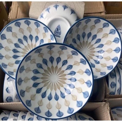 Sứ Bát tràng Bát đĩa hoạ tiết giọt sương hàng cao cấp mẫu mới