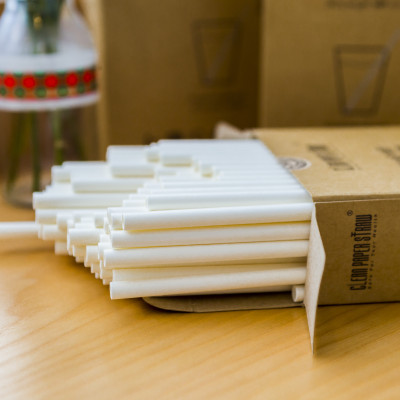 ống hút giấy cao cấp Clean Paper straw- thùng khoảng 3000 ống (8mm x 197mm)