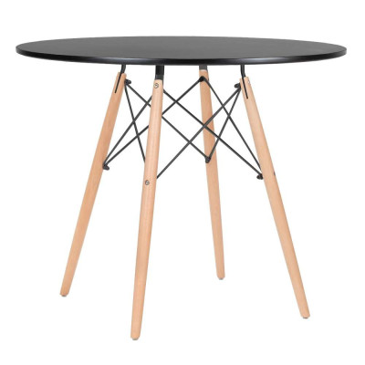 Bàn café hình tròn chân gỗ cách điệu ECOFURNIX BG215