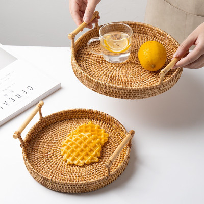 Khay May Tròn Đựng Đồ Trang Trí Décor Đa Năng