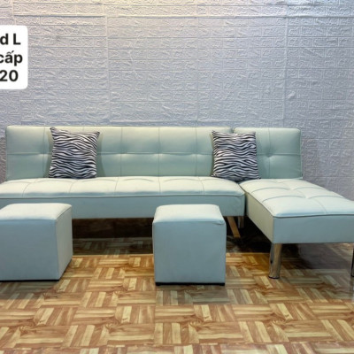 Bộ sofa bed góc L tiện lợi Tundo giá rẻ cho chung cư, căn hộ mini