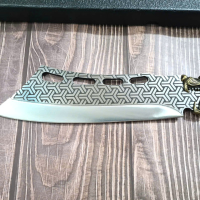 DAO BẾP , DAO CHẶT THÉP KHÔNG RỈ CAO CẤP MÃ A5 TR12 NTVN top