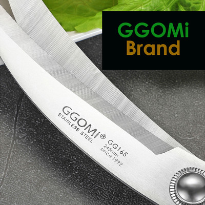 [HÀNG CHÍNH HÃNG]Kéo nhà bếp lưỡi cong dài 24.5cm, lưỡi kéo dài 10.2cm bằng thép không gỉ của GGOMi Hàn Quốc GG165
