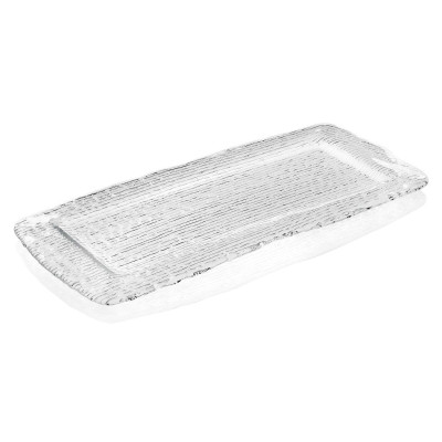 Đĩa chữ nhật IVV ALL IN ONE trắng 45x22cm Hàng chính hãng