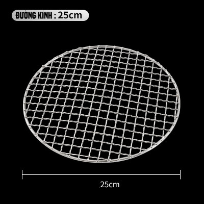 Vỉ nướng Suncojia SKL-399 đa năng không gỉ, đường kính 25cm