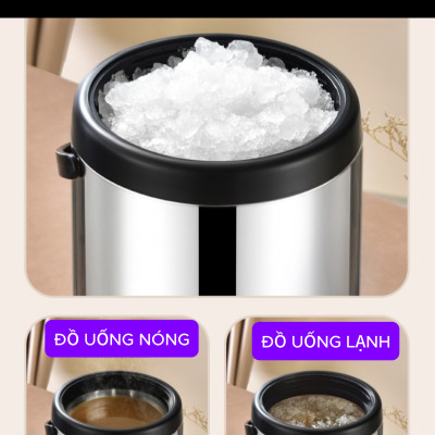 Bình Ủ Trà, Bình Đựng Trà Sữa Giữ Nhiệt Cỡ Lớn, Chất Liệu INOX 304