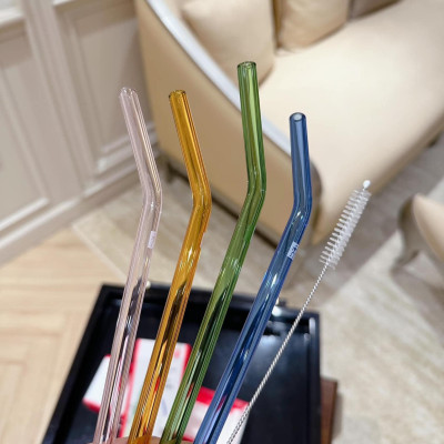 SET ỐNG HÚT THUỶ TINH MÀU SẮC 4 CÁI KÈM CHỔI ZWILLING 23CM Hàng chính hãng