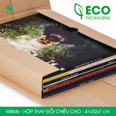 MBM6 - 41x32x7cm - Combo 100 Hộp carton thay đổi chiều cao - Thùng carton đóng hàng