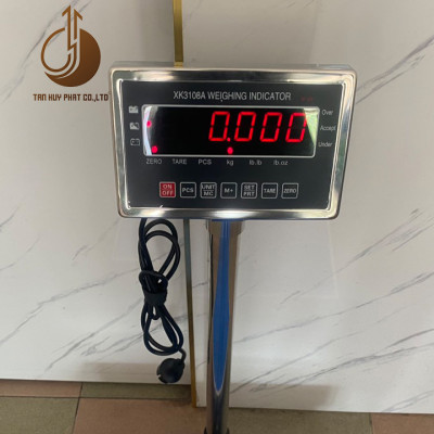 Cân Bàn Điện Tử XK3108A - Mặt Bàn Cân 500x600MM - Đầu Chống Nước