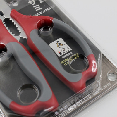 Combo cây kéo cắt gà cao cấp Nikken Mate + 2 búi cọ xoong nồi 30g - made in Japan