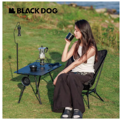 Ghế gấp gọn siêu nhẹ hợp kim nhôm 7075 có nắp đậy chân Blackdog CBD2450JJ020