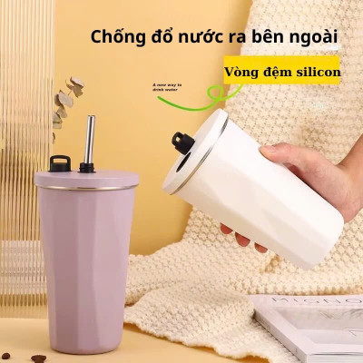 Ly Giữ Nhiệt / Cốc Giữ Nhiệt Bình Nước Giữ Nhiệt 2 Lớp Chất Liệu 304 Cao Cấp An Toàn Cho Sức Khỏe 600ml - Hàng chính hãng