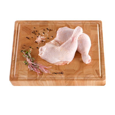 Thớt gỗ cao su hình chữ nhật, sớ lật phong cách Châu Âu | Chopchop 06051 | Đạt tiêu chuẩn xuất khẩu