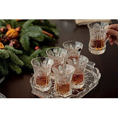 BỘ CỐC PHA LÊ TÁCH TRÀ 6 MÓN BOHEMIA 120ML Hàng chính hãng