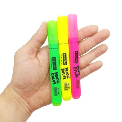 Vỉ 3 Bút Dạ Quang Stacom VHL106