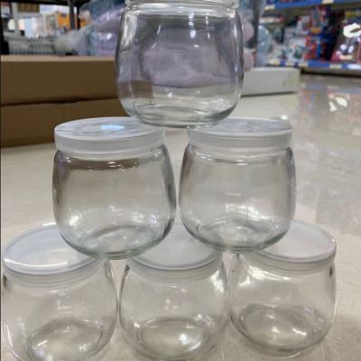 Hũ thủy tinh làm sữa chua, chưng yến 200 ml dáng béo bụng PEAFLO