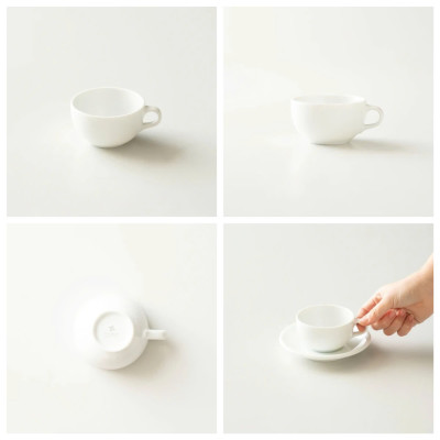 New 2024 Ly sứ Origami Cappuccino Bowl 170ml uống trà cà phê
