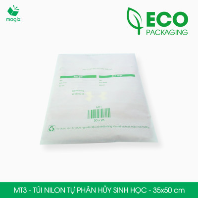 MT3 - 50x35 cm - 500 Túi nilon (tự phân hủy sinh học) đóng hàng