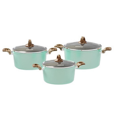 Bộ Nồi Vân Đá Đáy Từ Sunhouse SHG7979MB - Hàng Chính Hãng