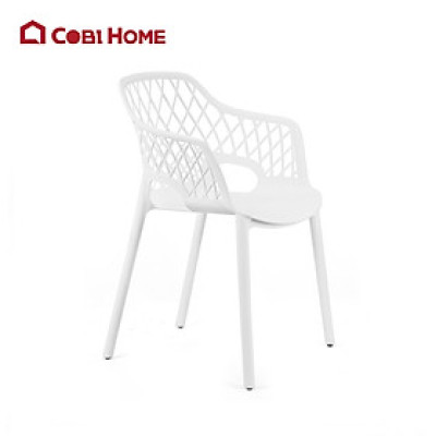 Ghế nhựa đúc, dạng ghế bành, nan chéo - cobi home - NHẬP KHẨU CHÍNH HÃNG.