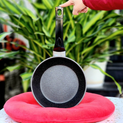 Chảo sâu lòng vân đá chống dính nhôm đúc Bennix Thái Lan Terra 22cm/26cm/28cm/30cm đáy từ