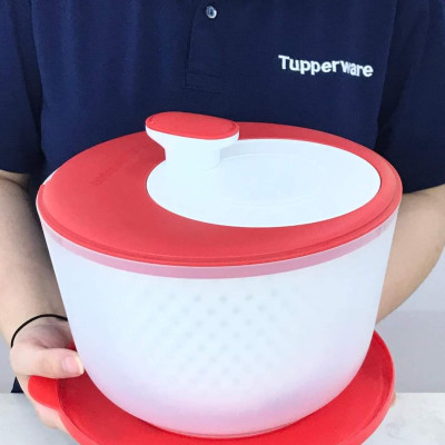 Dụng cụ quay rau Tupperware chính hãng - màu đỏ