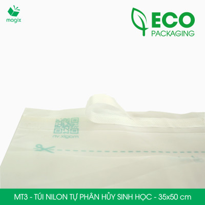 MT3 - 50x35 cm - 500 Túi nilon (tự phân hủy sinh học) đóng hàng