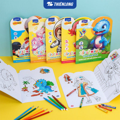 Tranh tô màu - Coloring Book Thiên Long Colokit - Dành cho bé 3-6 tuổi