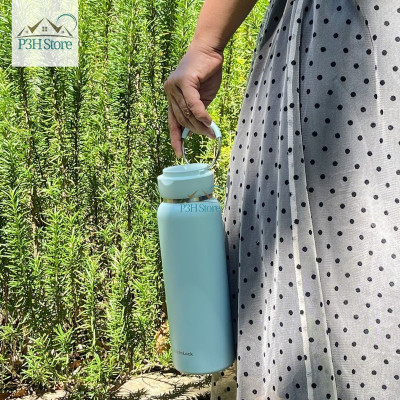 Bình giữ nhiệt LocknLock Sling Ring có quai xách dung tích 650ml LHC4321 và 800ml LHC4322