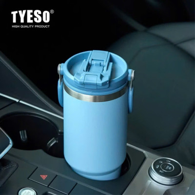 Cốc giữ nhiệt TYESO TS-8827 750ml tay cầm công thái học Chống tràn & Giữ nhiệt 12 tiếng