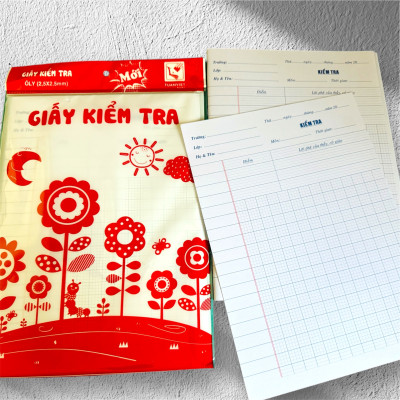 Giấy kiểm tra Ôly Kẻ Ngang dành cho học sinh