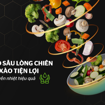  Chảo Sâu Chống Dính Vân Đá Sunhouse Clover CL20S - Hàng Chính Hãng