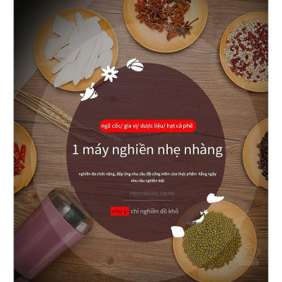 Máy Xay Hạt Cafe, Hạt Khô, Hạt Tiêu, Ngũ Cốc, Đậu Nành Đa Năng, Cối Xay Thép Không Gỉ SUS 304 Cao Cấp - Hàng Chính Hãng MINIIN