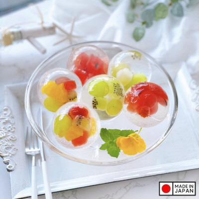 Combo Khuôn làm đá tròn 03 viên size lớn Kokubo Yukipon - Hàng nội địa Nhật Bản | Made in Japan|
