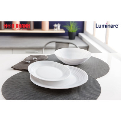 Đĩa Thủy Tinh Luminarc Diwali Harena 27cm đựng thức ăn, kháng vỡ, chịu nhiệt - bộ 3 đĩa - N5804