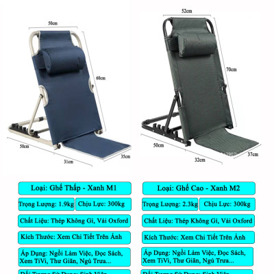 Ghế Bệt Tựa Lưng Thư Giãn KUNBE 5 Cấp Độ, Có Thể Gập Gọn Phù Hợp Cho Người Già Người Bệnh, Học Sinh, Nhân Viên Văn Phòng