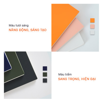 Sổ tay A5 bìa nhựa gáy lò xo 140 trang thương hiệu AO