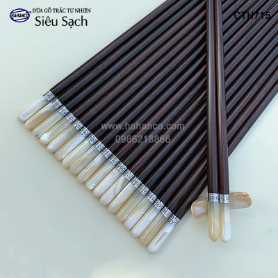 Đũa Trắc đầu ốc biển đai Bạc Super VIP - đủ mẫu (10 đôi/Hộp) dành cho nhà giàu - Sang trọng - Đẳng cấp