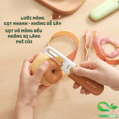 Dao Gọt Hoa Quả Đa Năng 2in1 (Gọt & Nạo) Tiện Dụng Cho Nhà Bếp, Văn Phòng, Dã Ngoại - HÀNG CHÍNH HÃNG MINIIN